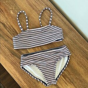Girls striped bikini